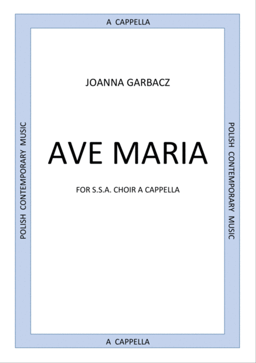 Ave Maria Ave Maria SSA scores gallery preview page 1