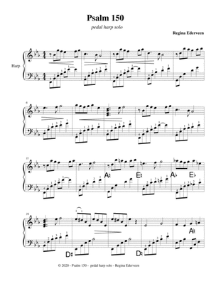 Psalm 150 - pedal harp solo