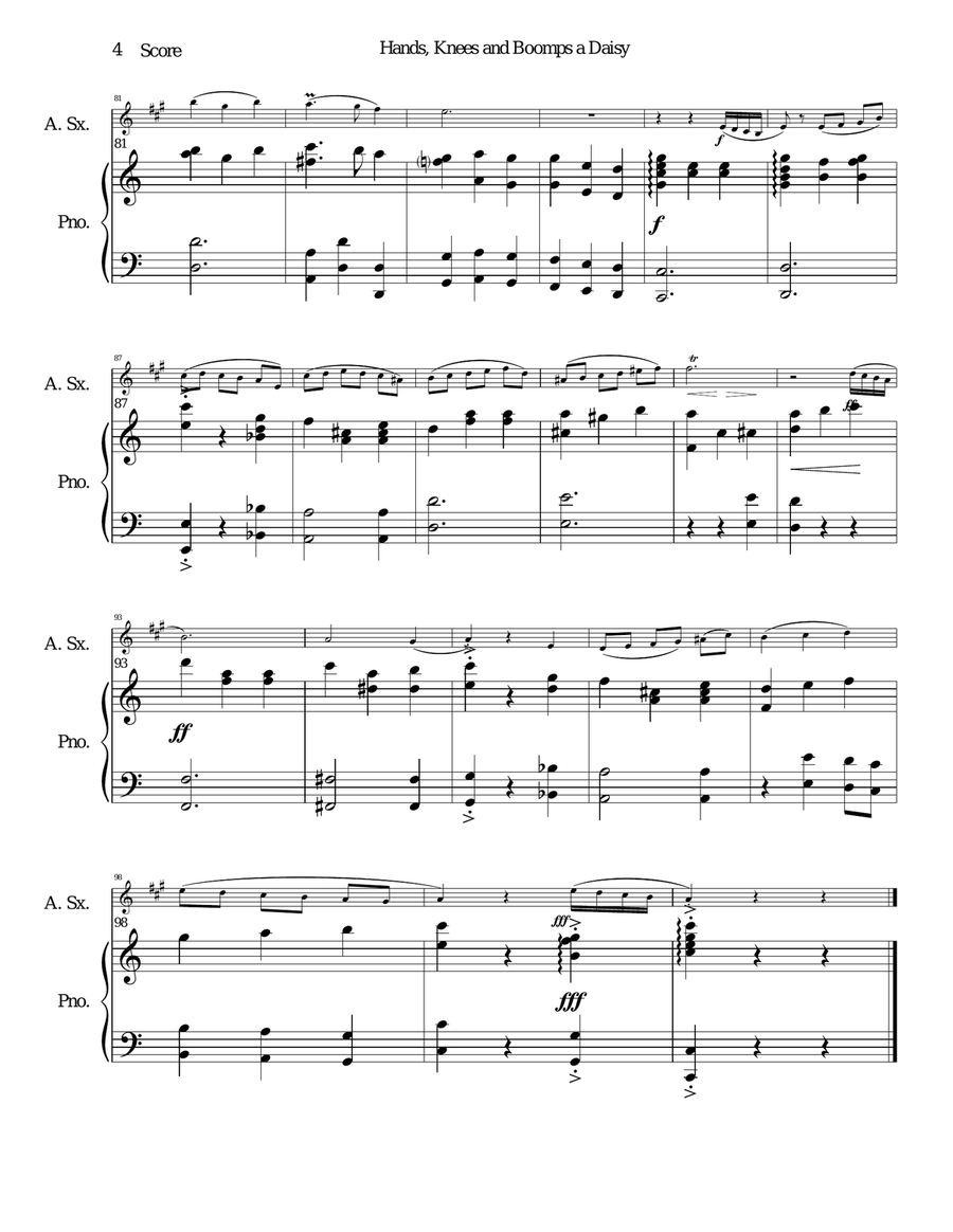 Boomps A Daisy Alto Saxophone scores gallery preview page 4