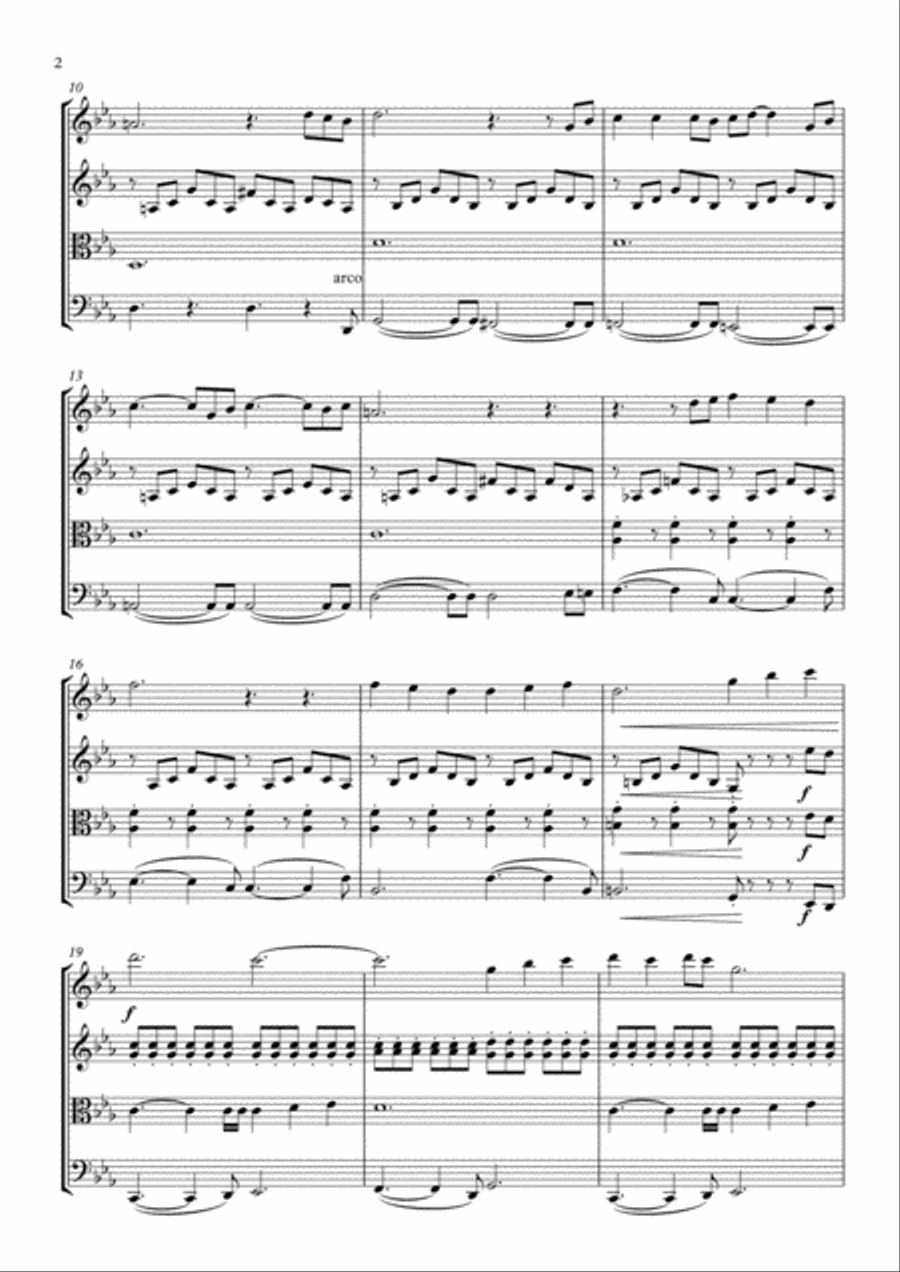 Tomorrow Never Dies from the Motion Picture TOMORROW NEVER DIES String Quartet scores gallery preview page 3