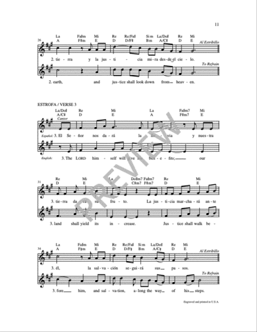 Muéstranos Señor / Lord Show Us Your Mercy 4-Part scores gallery preview page 10