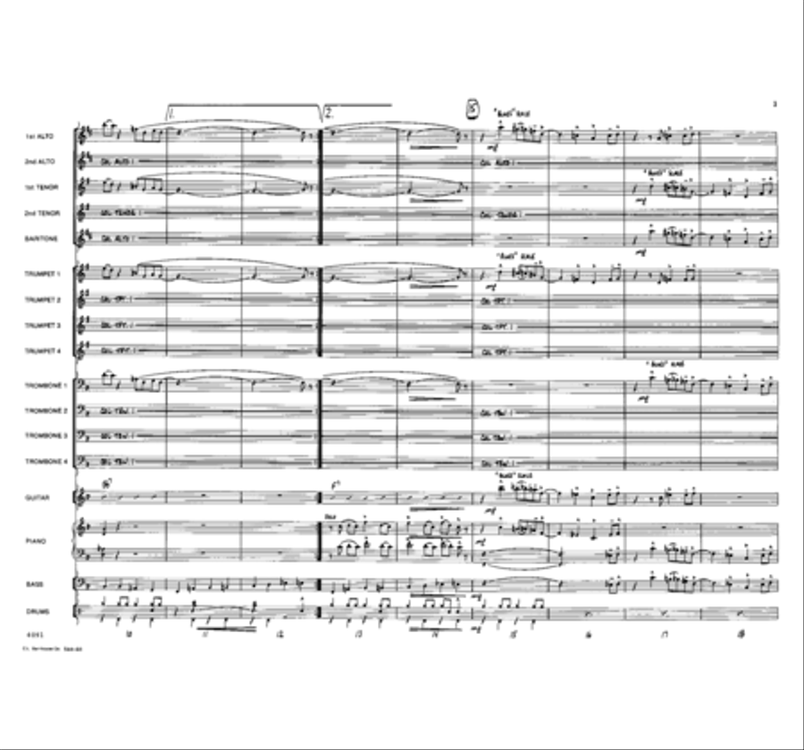 Blues Is My Favorite Color Jazz Ensemble scores gallery preview page 3