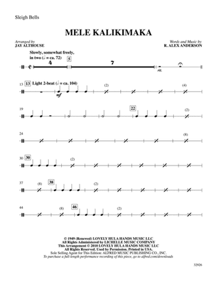 Mele Kalikimaka: 1st Percussion