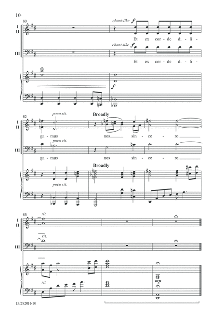 Ubi Caritas 3-Part scores gallery preview page 11