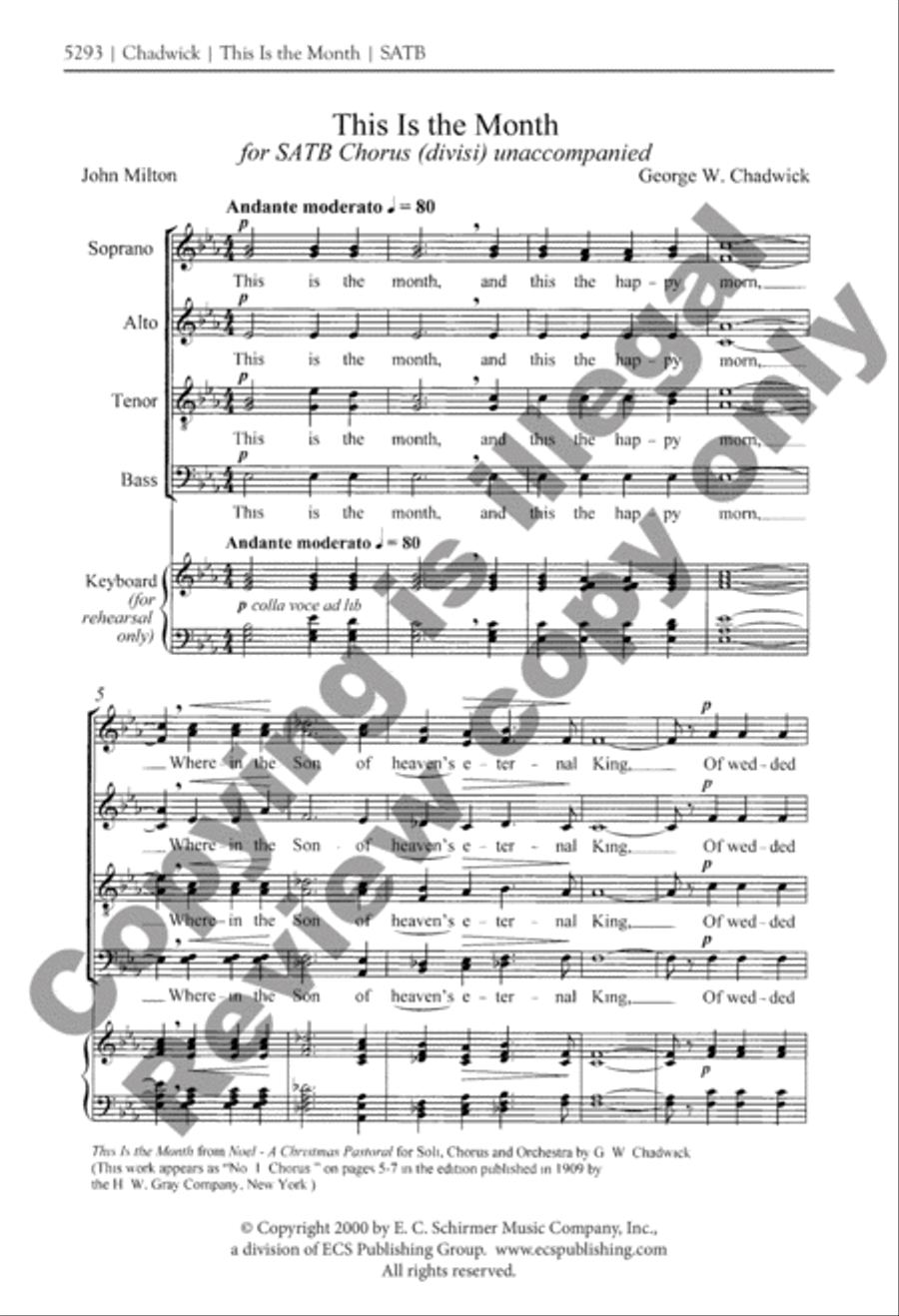 This Is the Month 4-Part scores gallery preview page 3