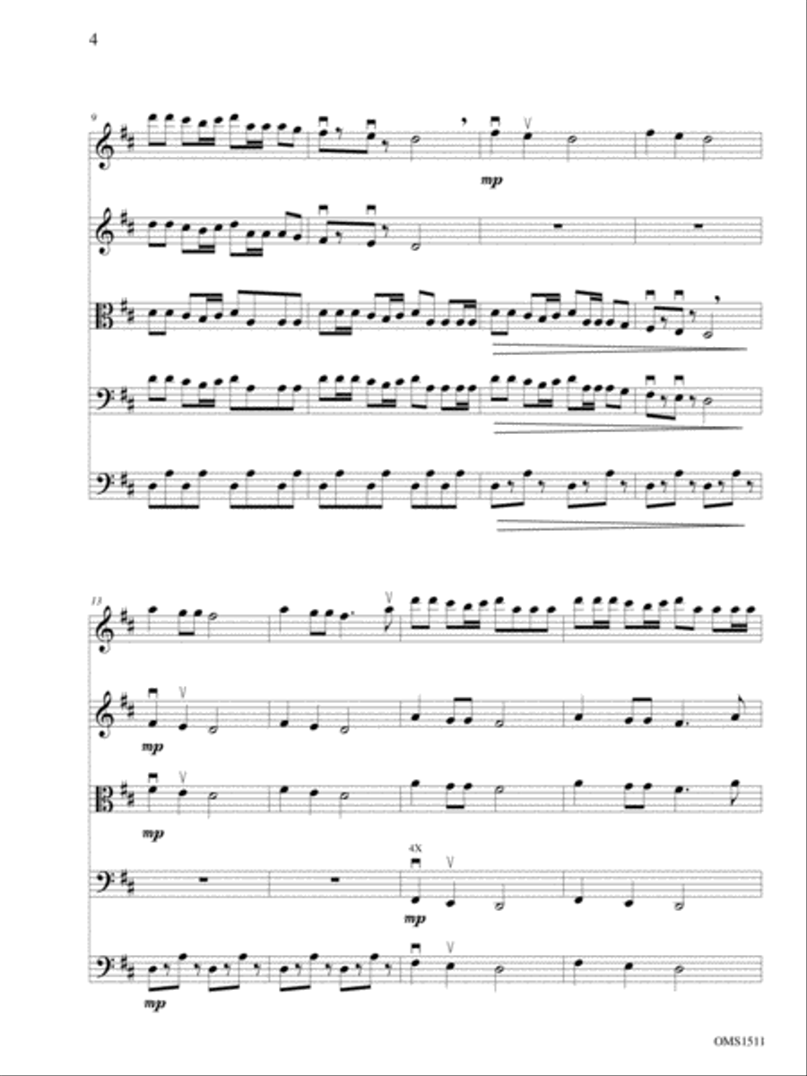 A Trio of Visually Impaired Rodents String Orchestra scores gallery preview page 4