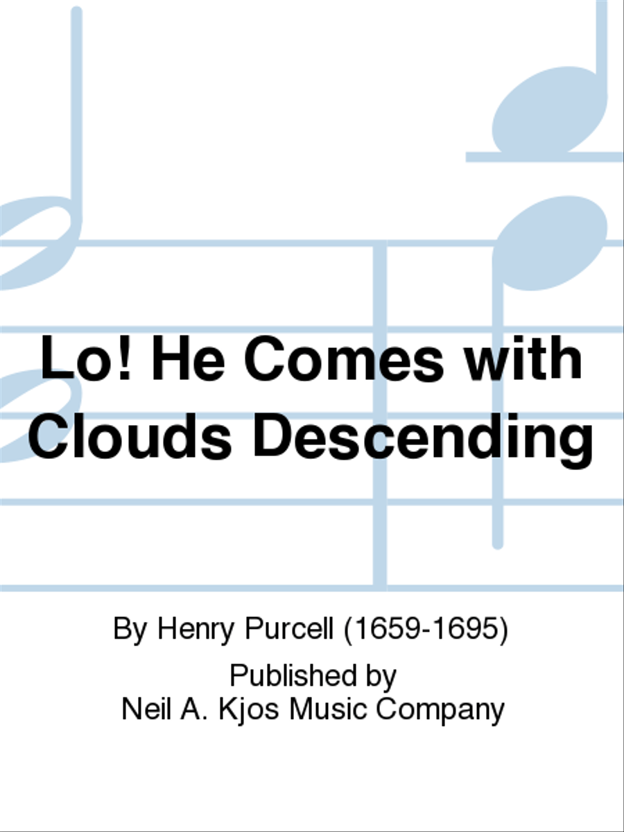 Lo! He Comes with Clouds Descending 4-Part scores gallery preview page 1