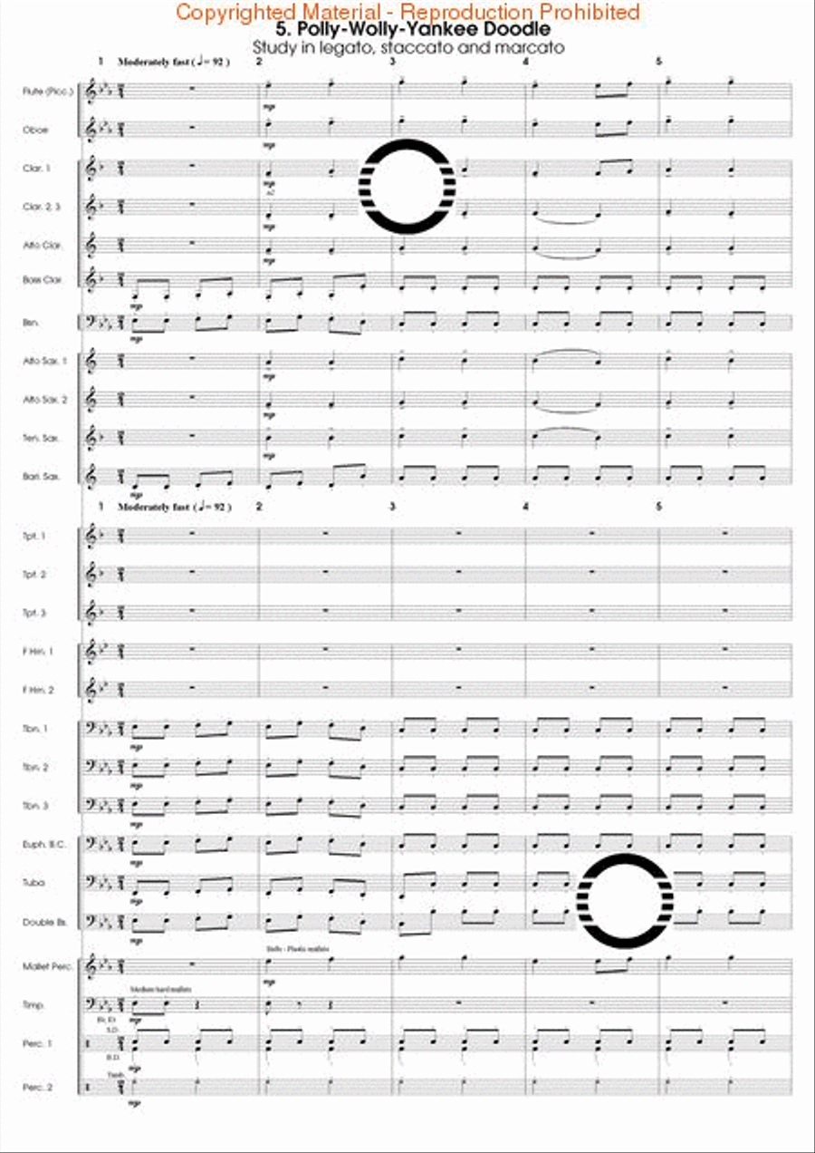 Articulation Studies Concert Band scores gallery preview page 10