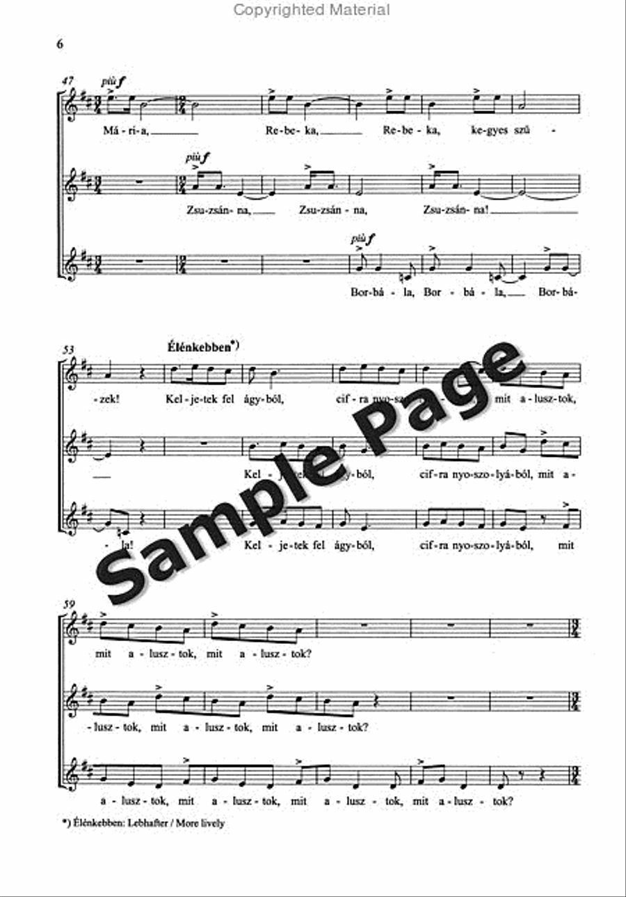 Husvet (Easter) Choir scores gallery preview page 7
