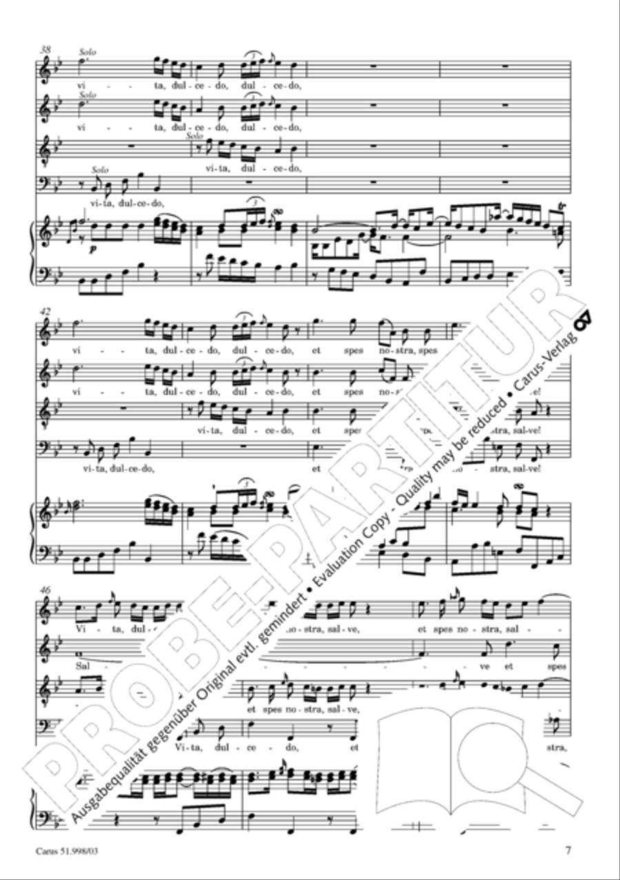 Salve Regina in g Salve Regina in g 4-Part scores gallery preview page 8