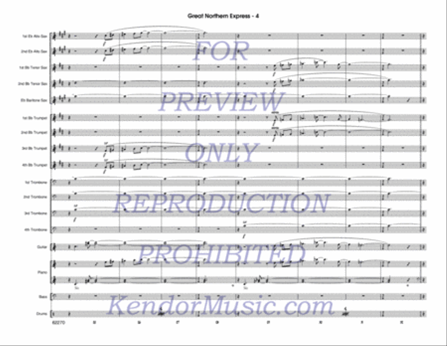 Great Northern Express Jazz Ensemble scores gallery preview page 5