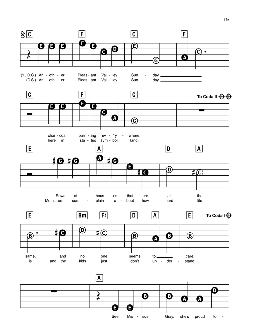 Pleasant Valley Sunday Pleasant Valley Sunday Electronic Keyboard scores gallery preview page 2