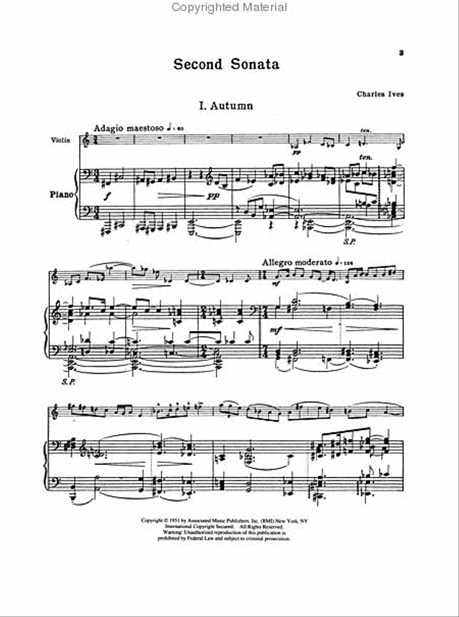 Sonata No. 2 Violin Solo scores gallery preview page 2
