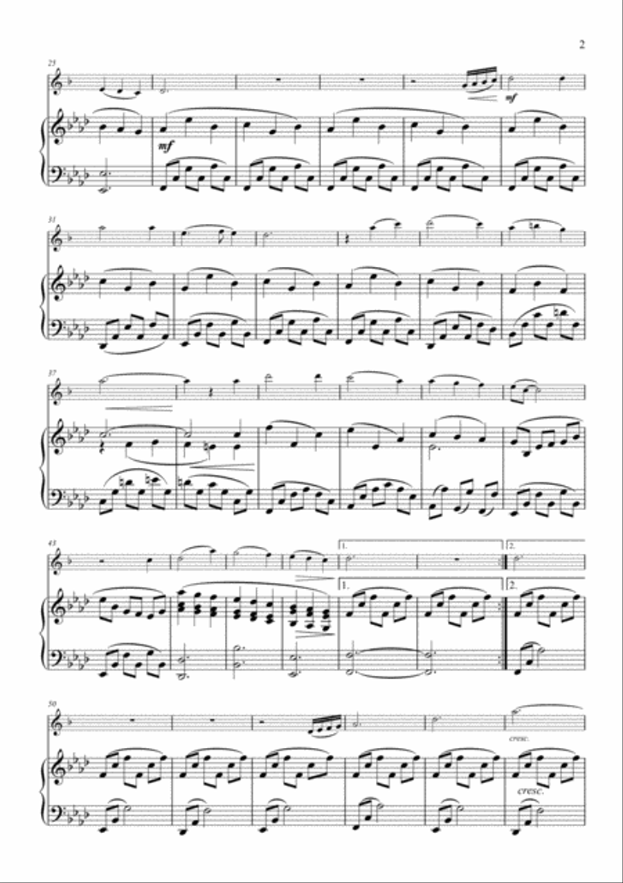 Scarborough Fair - Alto Saxophone & Piano Alto Saxophone scores gallery preview page 3