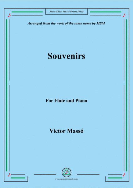 Masse-Souvenirs, for Flute and Piano image number null