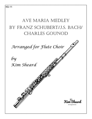 Book cover for Ave Maria Medley for Flute Choir