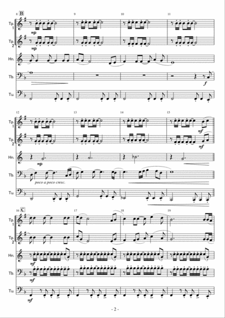 Circle Of Life Brass Ensemble scores gallery preview page 2