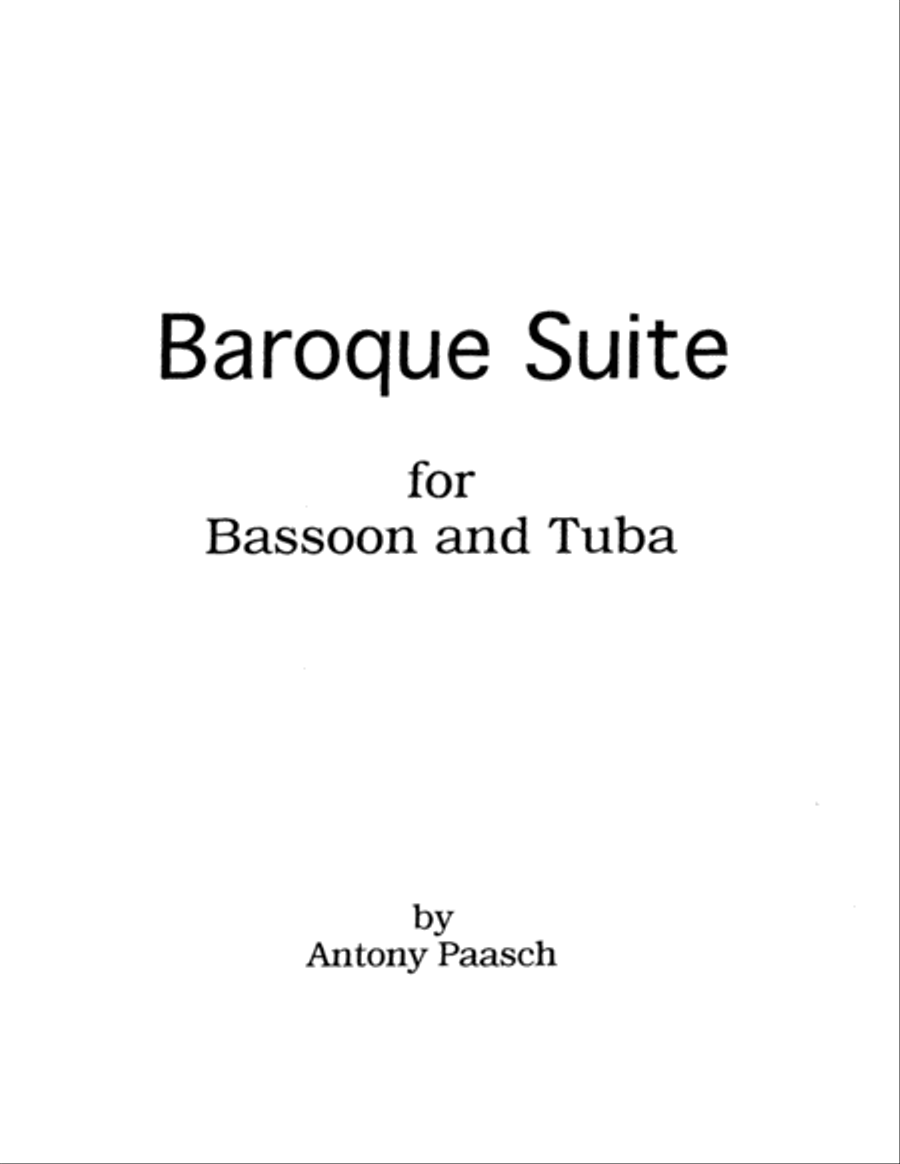 Baroque Suite Bassoon scores gallery preview page 2