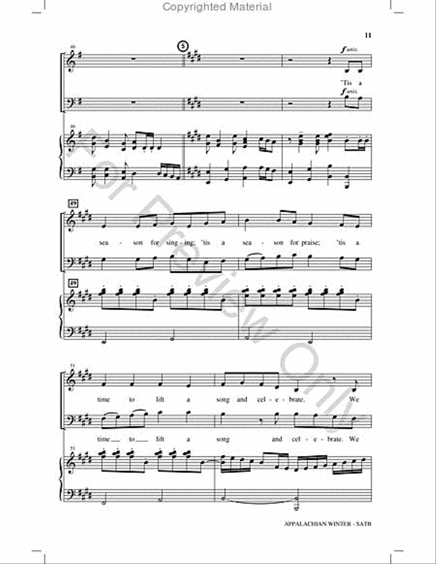 Appalachian Winter Choir scores gallery preview page 10