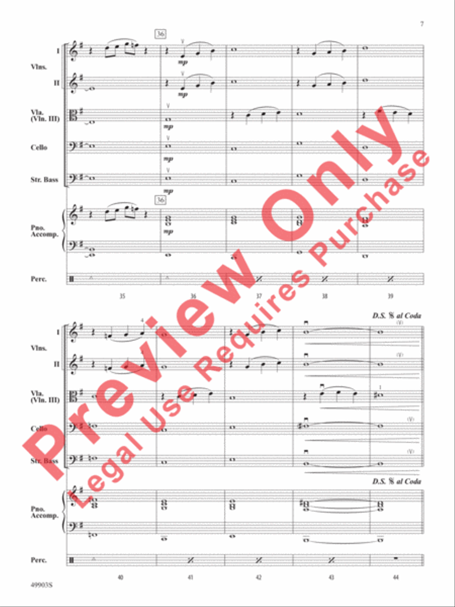 Galactic Nature String Orchestra scores gallery preview page 8