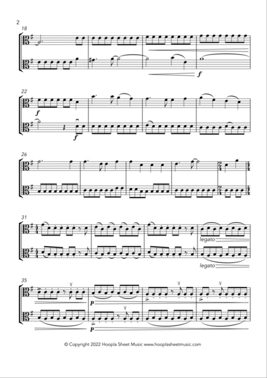 America the Beautiful (Fantasy) String Duet scores gallery preview page 2
