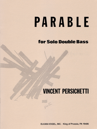 Book cover for Parable For Solo Double Bass