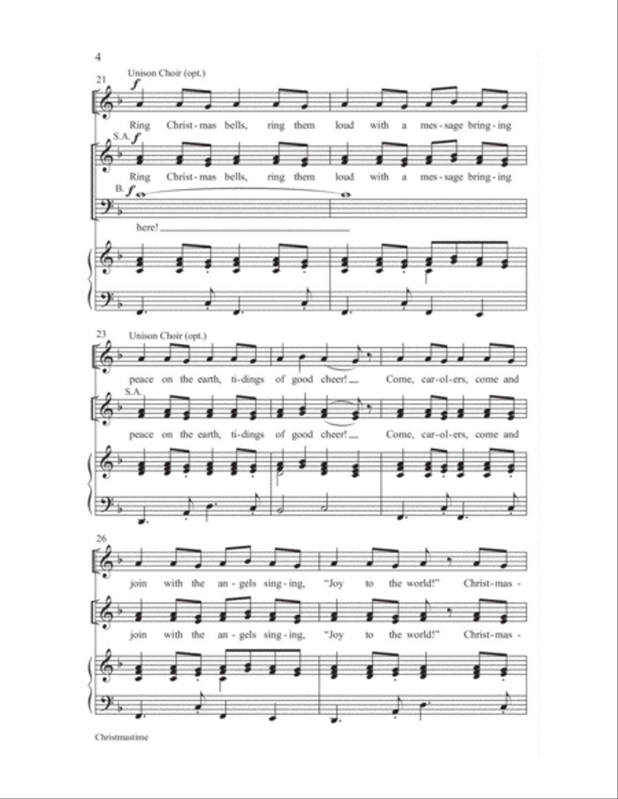 Christmastime 3-Part scores gallery preview page 4