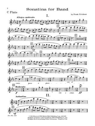 Sonatina for Band: Flute