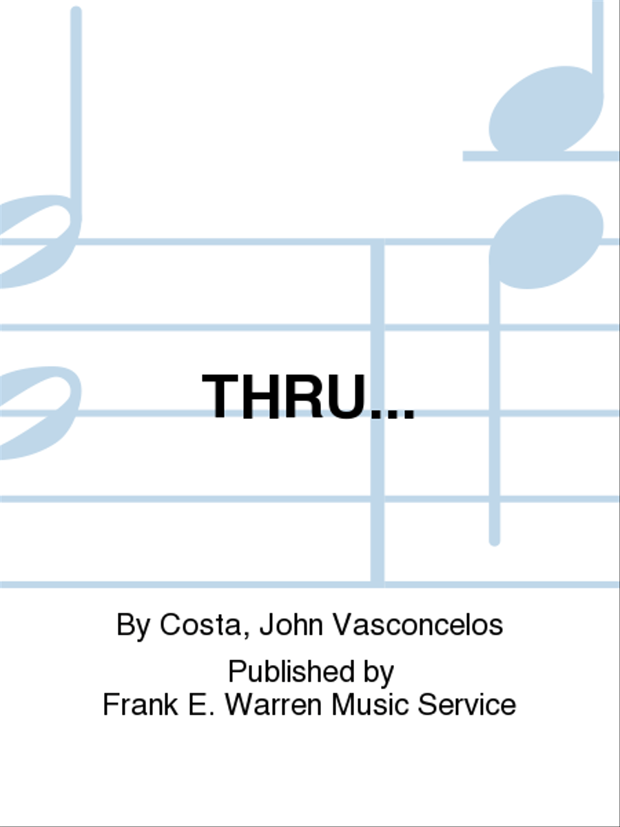 Thru... Thru... Clarinet scores gallery preview page 1