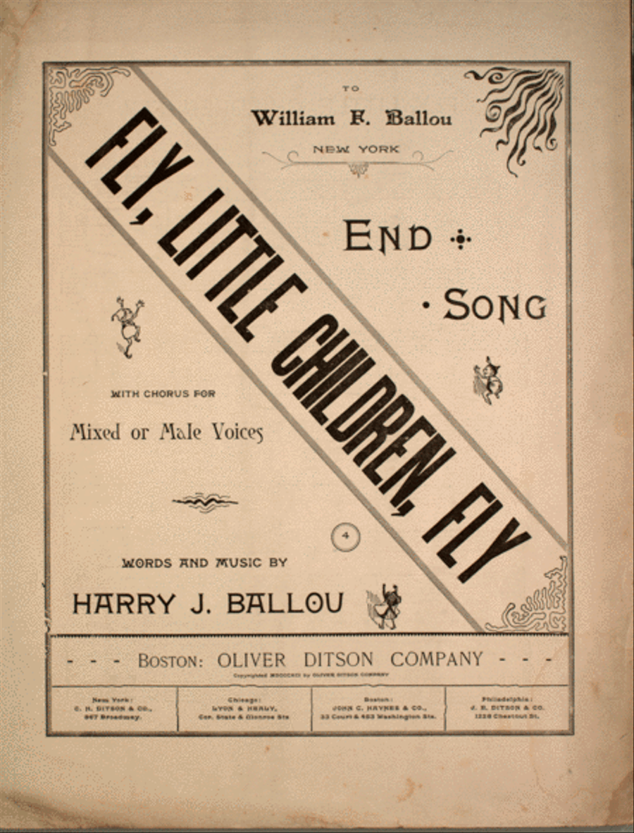 Fly, Little Children, Fly. End Song Voice scores gallery preview page 1