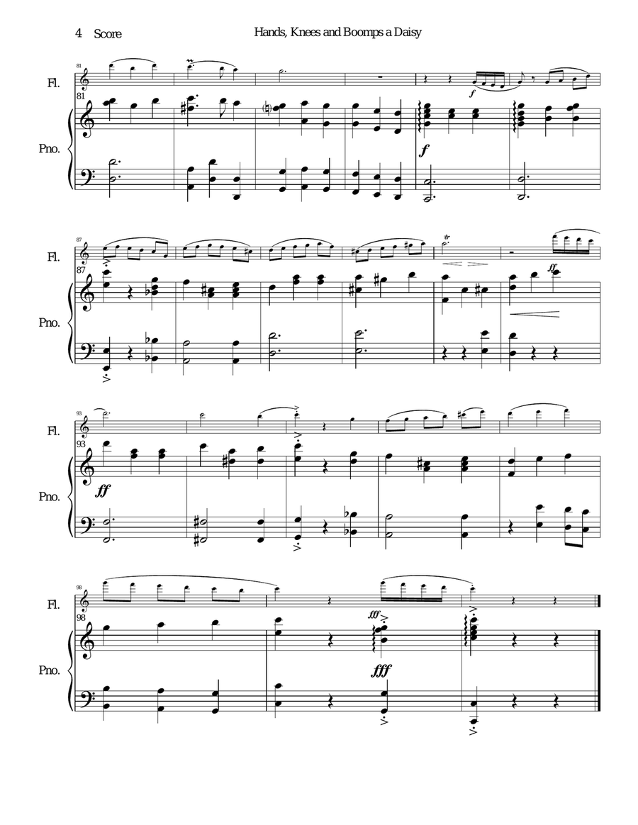 Boomps A Daisy Flute Solo scores gallery preview page 4