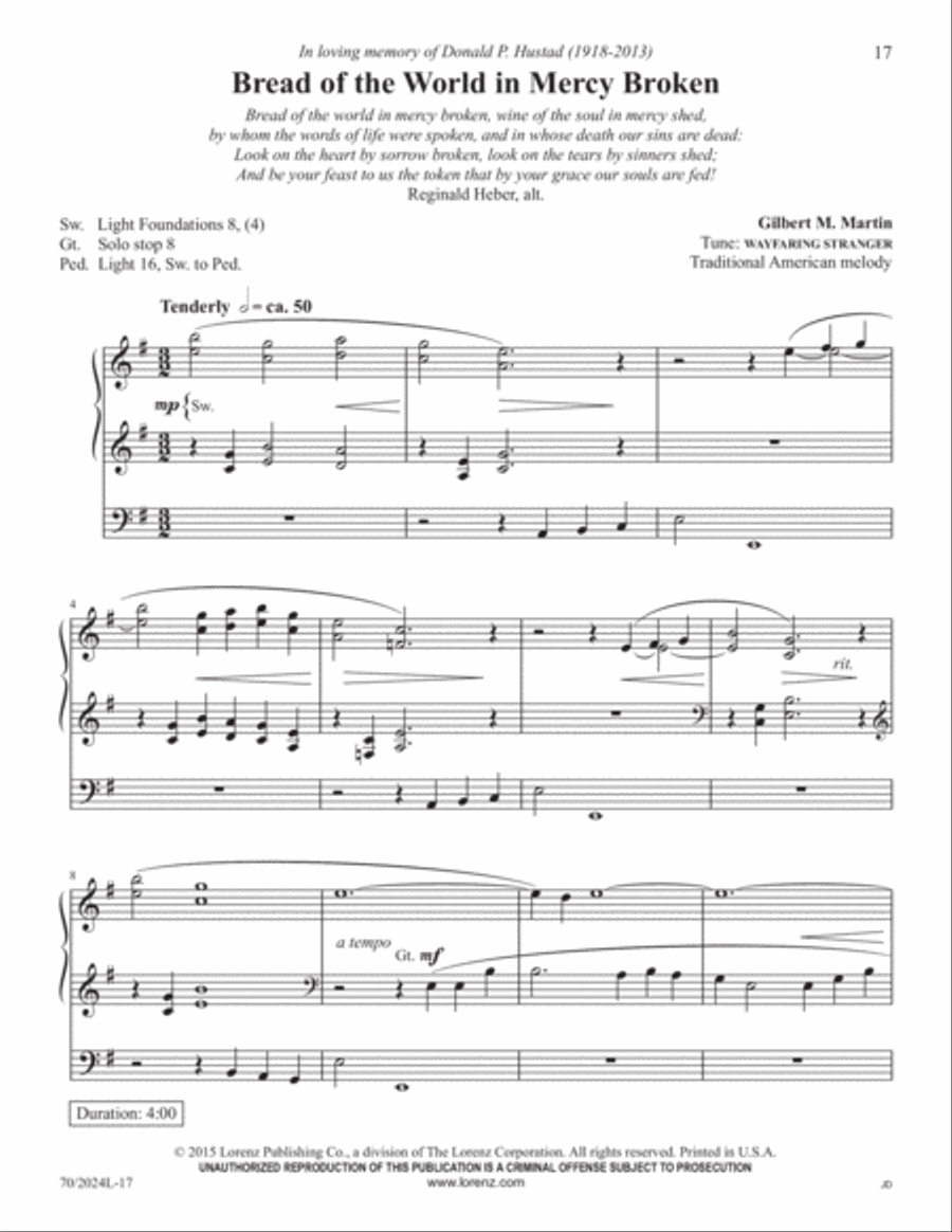 The Sacred Organ Library, Vol. 1 Organ Solo scores gallery preview page 9