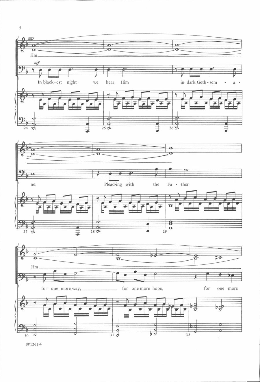 Thy Will Be Done 4-Part scores gallery preview page 4