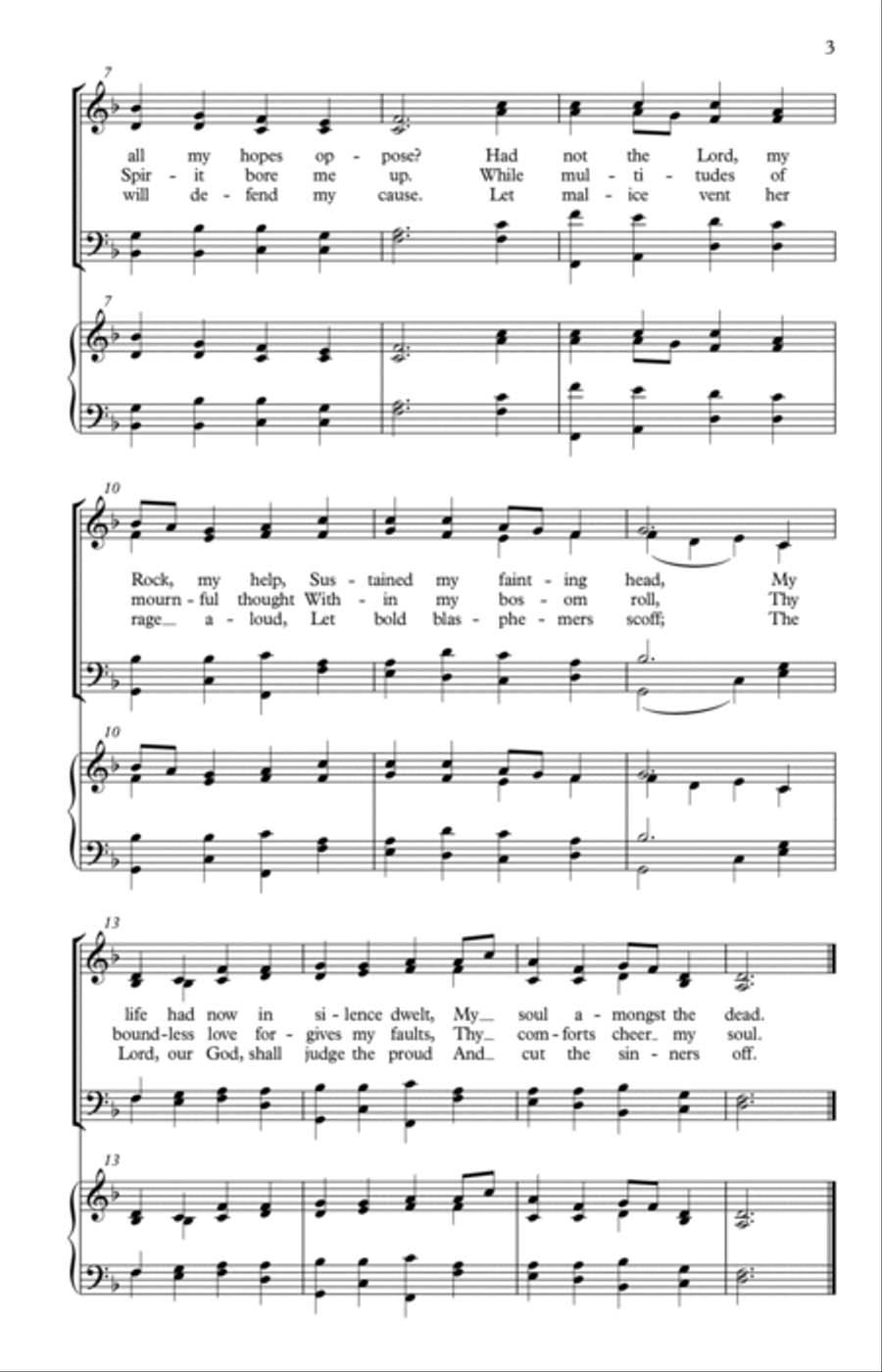 Who Will Arise (And Plead My Right) — SATB with Optional Keyboard Accompaniment 4-Part scores gallery preview page 2