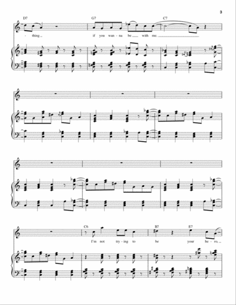Nothing From Nothing Piano scores gallery preview page 3
