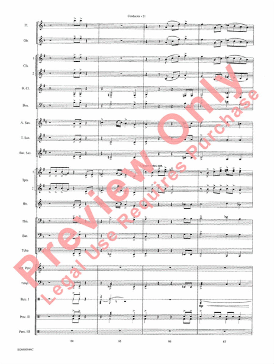 To Forge the New Frontier Concert Band scores gallery preview page 24