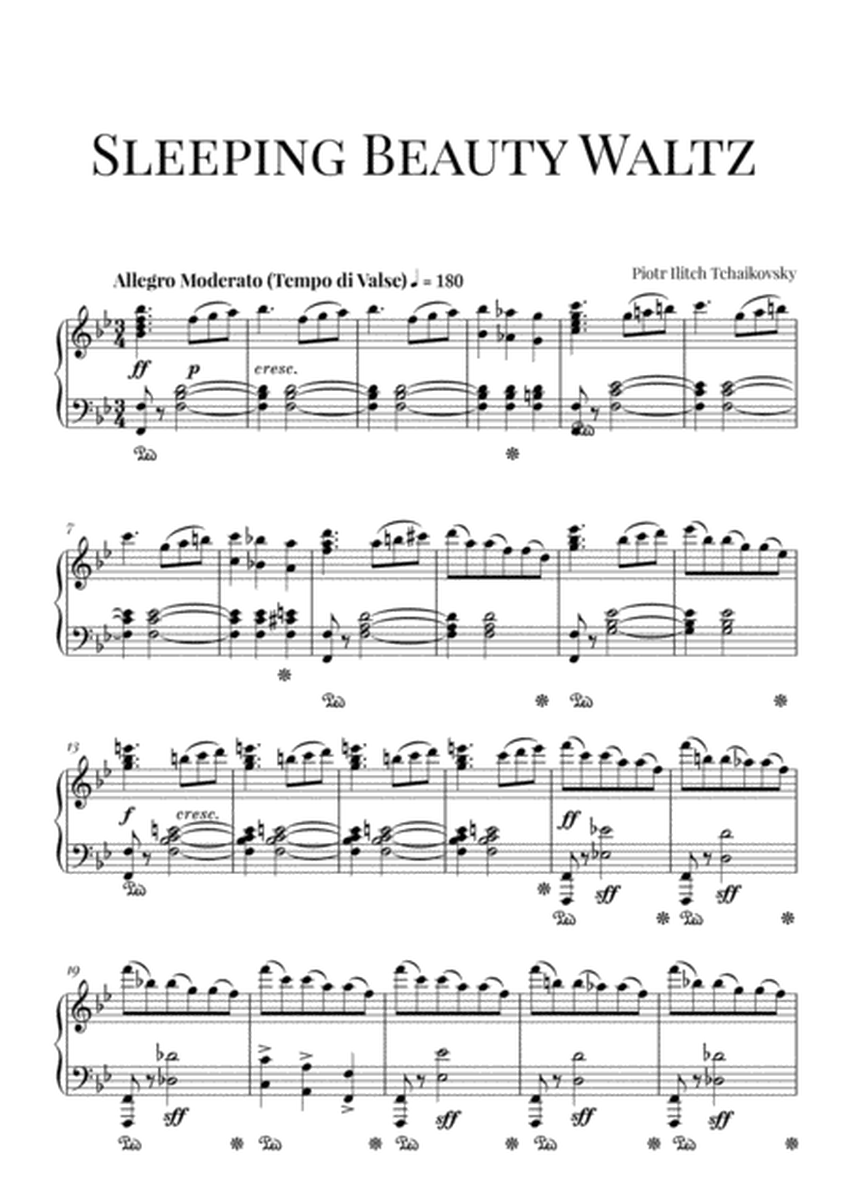 Tchaikovsky: Sleeping Beauty Waltz (Advanced Piano) image number null