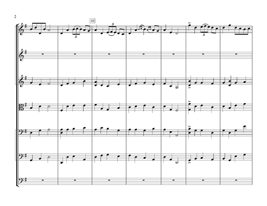 Mock Morris String Orchestra scores gallery preview page 2