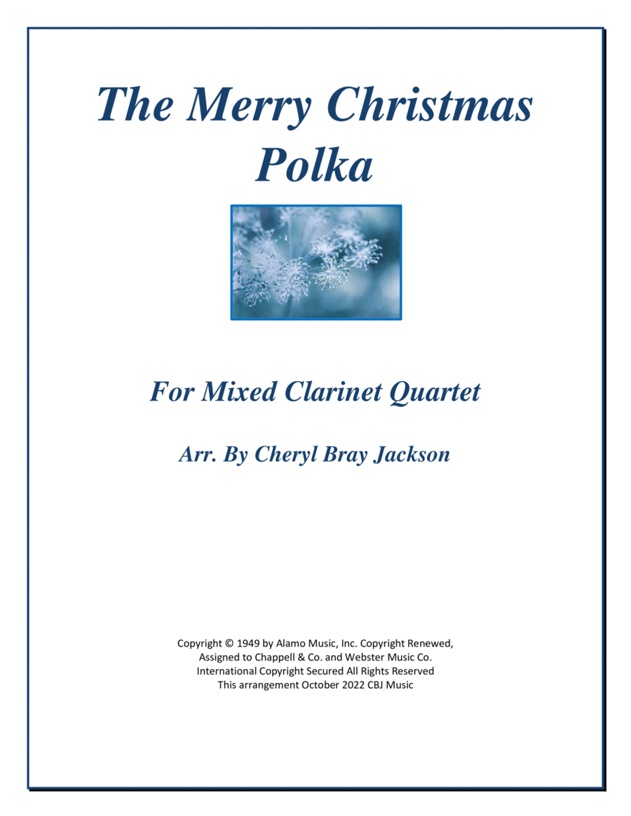The Merry Christmas Polka Woodwind Quartet scores gallery preview page 1