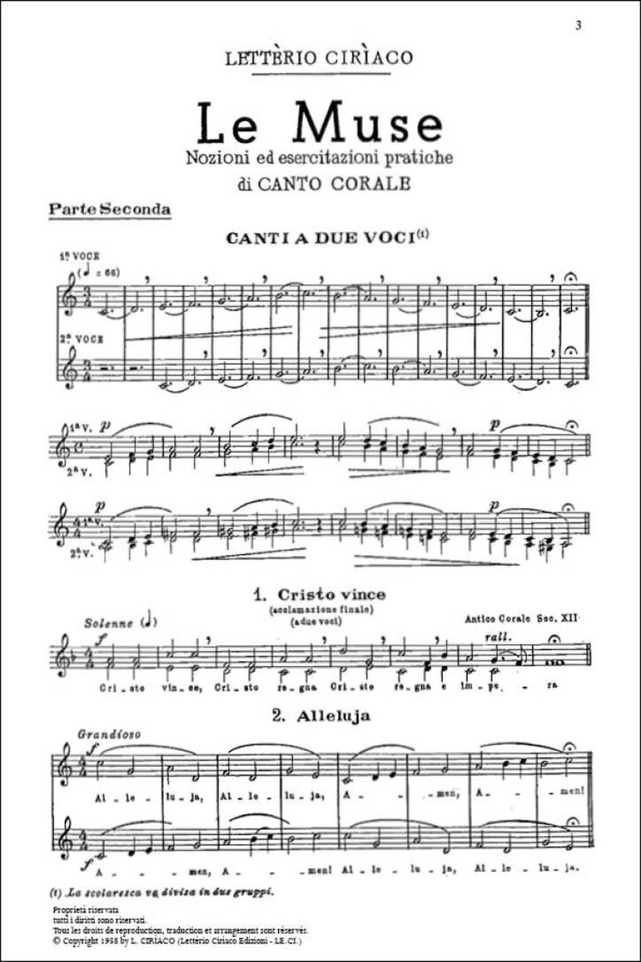 Le Muse Seconda Parte (corso superiore) Choir scores gallery preview page 2