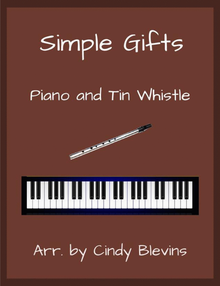 Simple Gifts, Piano and Tin Whistle (D) image number null