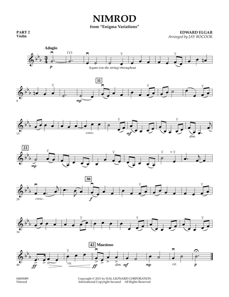 Nimrod (from Enigma Variations) - Pt.2 - Violin