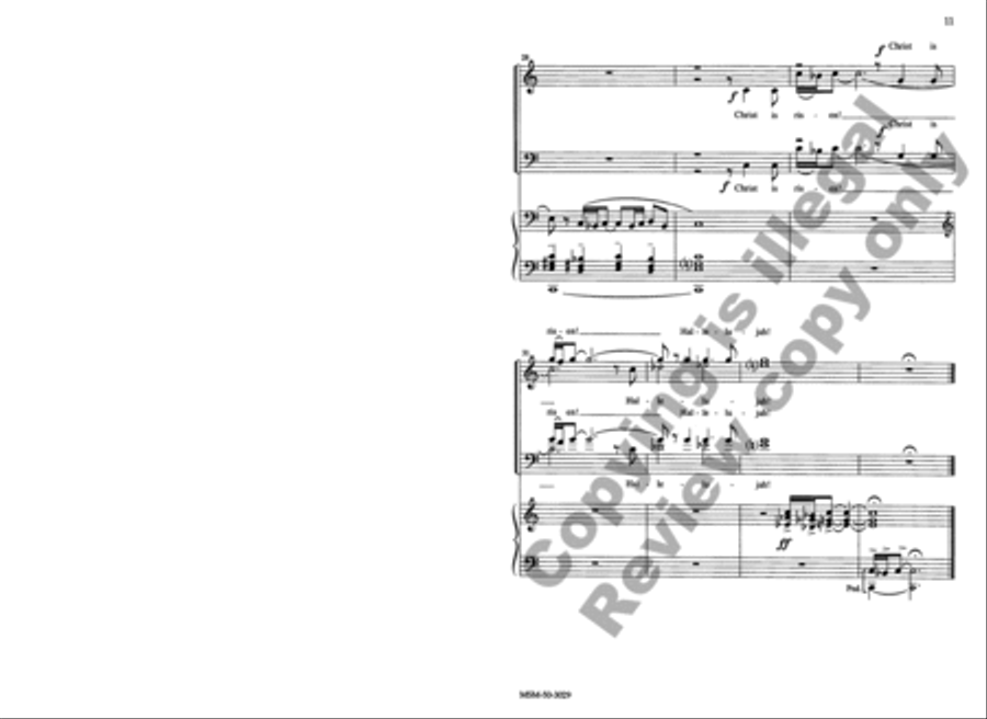 Choral Sentences for Holy Week and Easter 4-Part scores gallery preview page 11