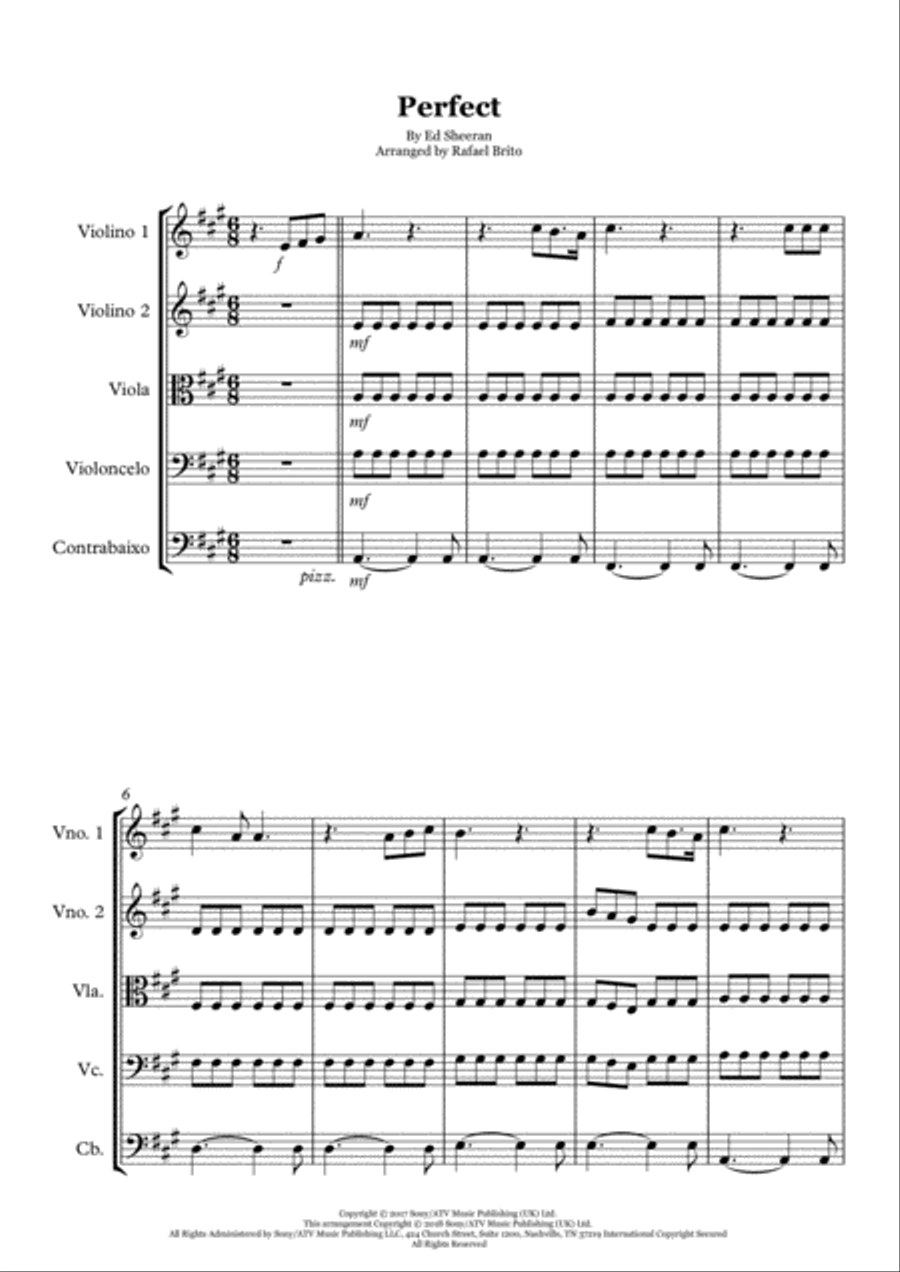 Perfect String Quartet scores gallery preview page 1