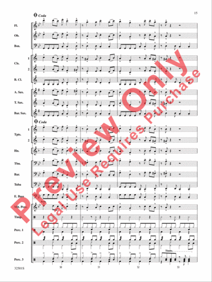 Let's Get Loud Concert Band scores gallery preview page 16