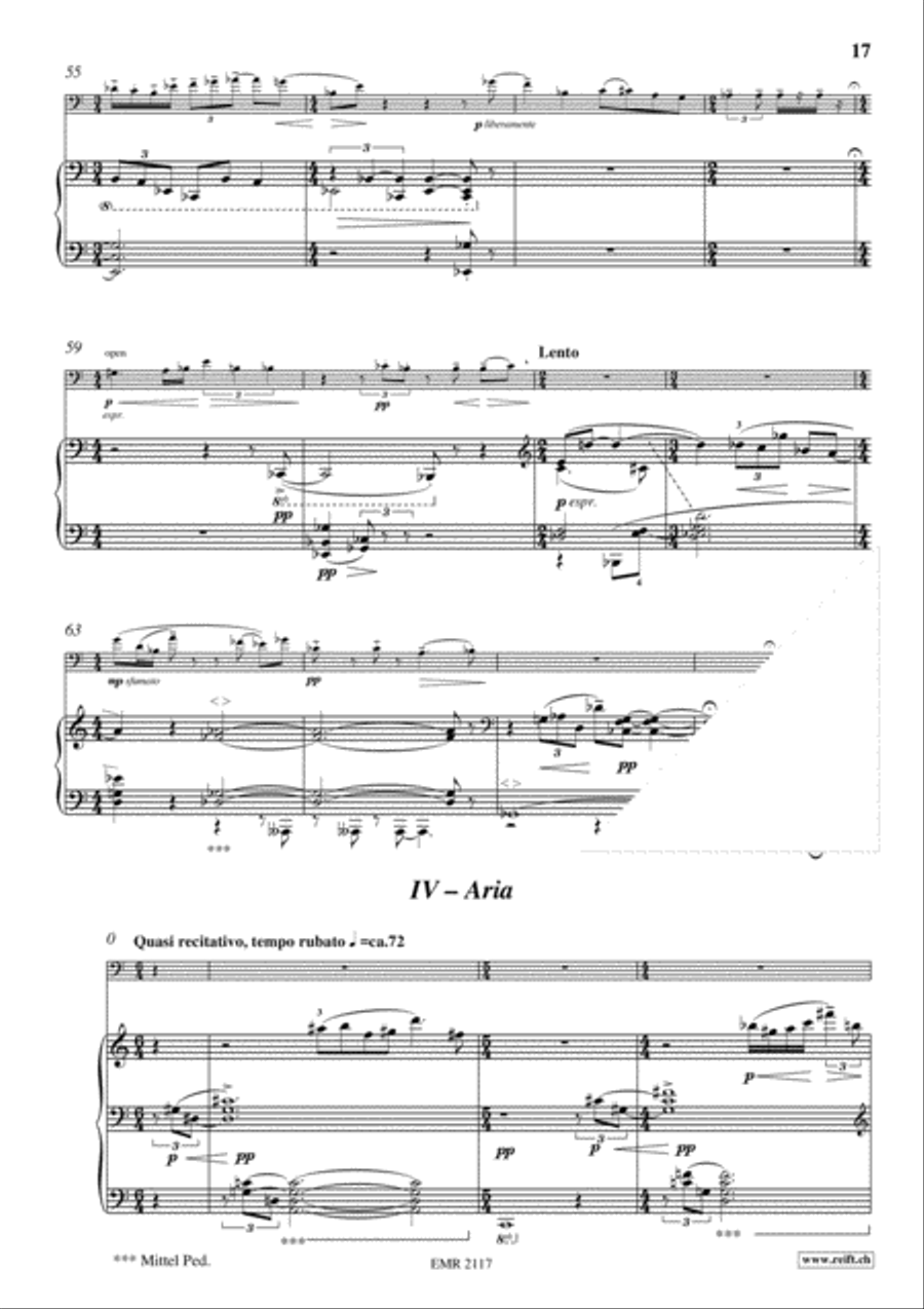 4 Lyrische Stucke Piano Accompaniment scores gallery preview page 12