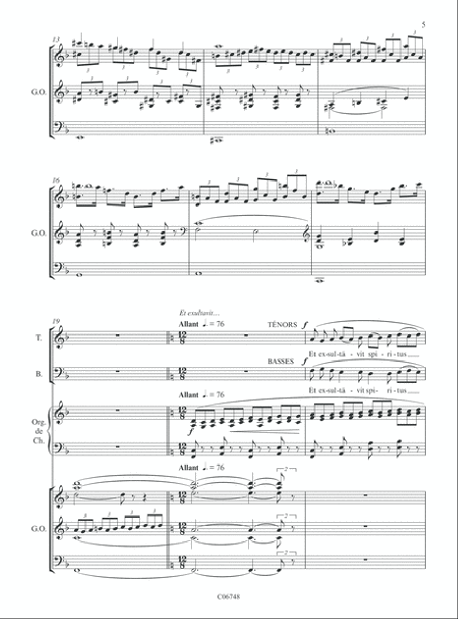 Magnificat anima mea Dominum Choir scores gallery preview page 4