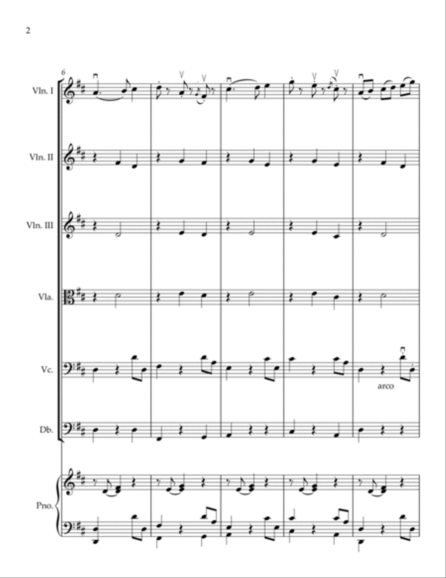 ICICLES DRIPPING FOR YOUNG STRING ORCHESTRA Chamber Music scores gallery preview page 2