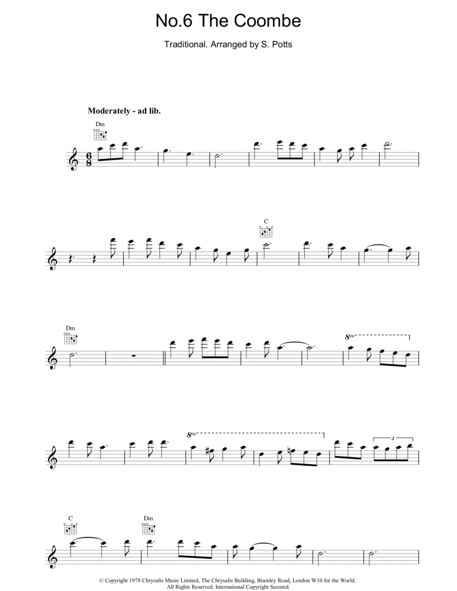 No.6 The Coombe Piano scores gallery preview page 1