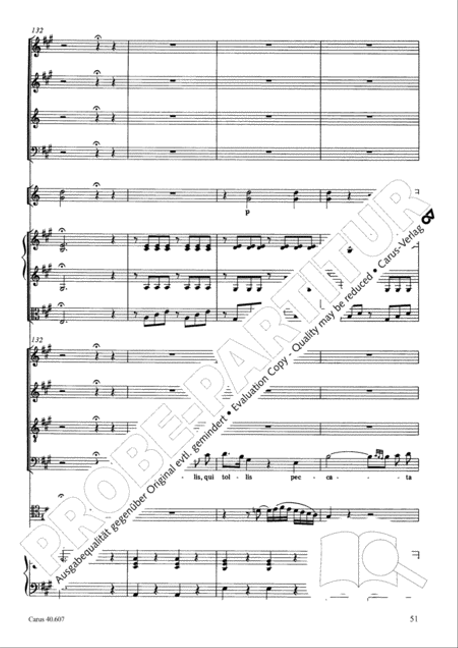 Mass in time of war (Missa in tempore belli) 4-Part scores gallery preview page 62